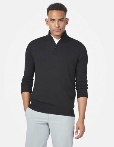 CAL-CGGS80Z3-Mens 1/4 Zipped Merino Sweater